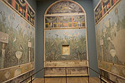 Gartenmalerei, Pompeji, Haus des Goldenen Armreifs, 25–50 n. Chr., Soprintendenza Archeologica di Pompei (©Foto: Martin Schmitz)